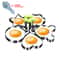 Stainless Steel Egg Mold Ring Set Fun Shaped Egg Cooker for Kids Breakfast