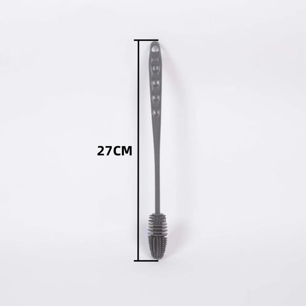 Silicone Cup Brush Long Handle Bottle Cleaning Brush for Glasses and Bottles