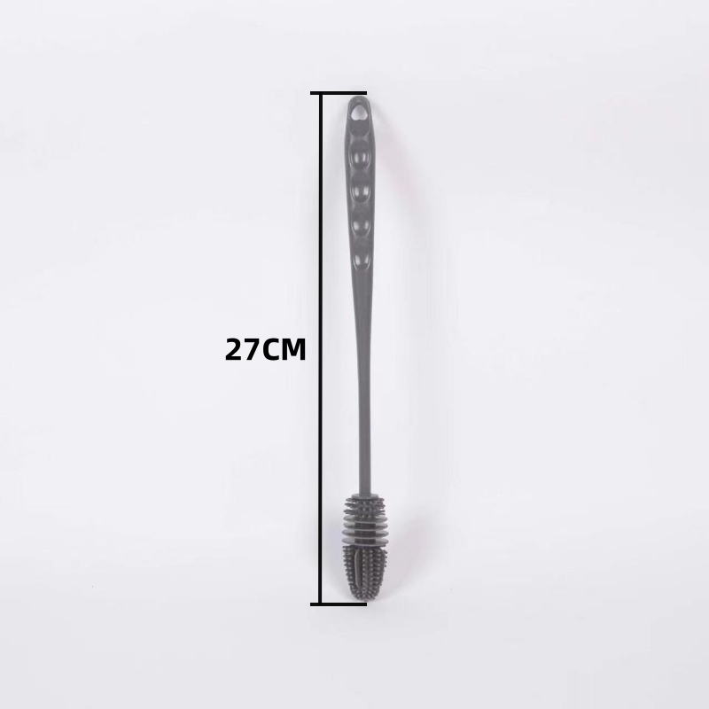 Silicone Cup Brush Long Handle Bottle Cleaning Brush for Glasses and Bottles