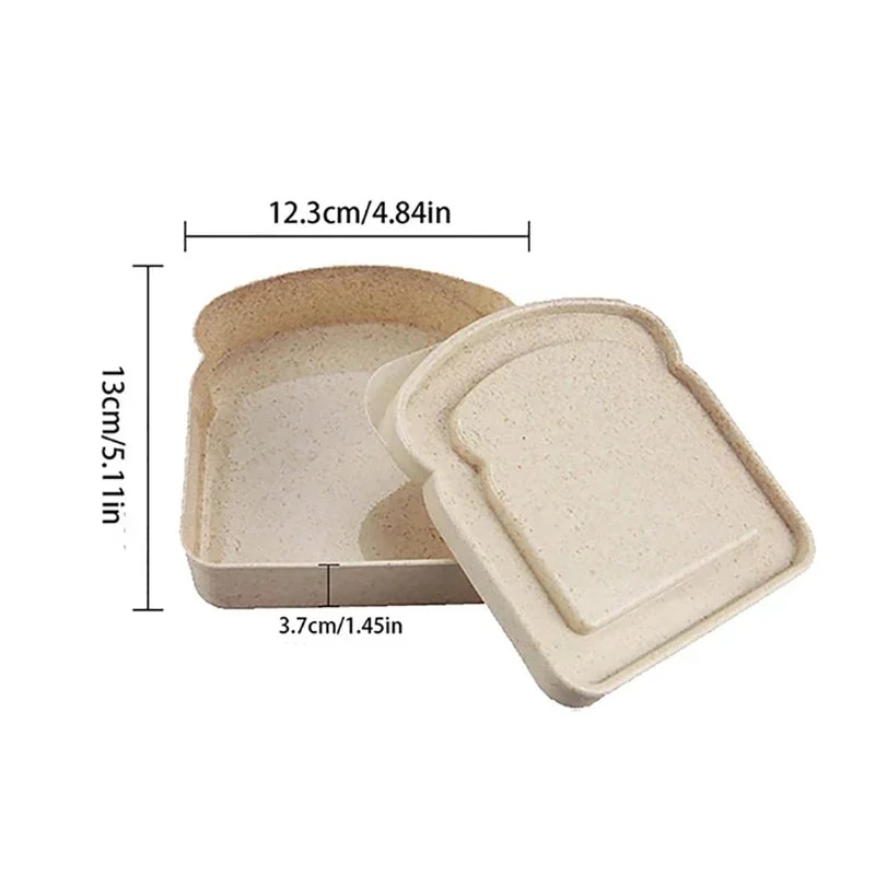 Toast Lunch Box Portable Bento Container For Sandwiches And Snacks 5