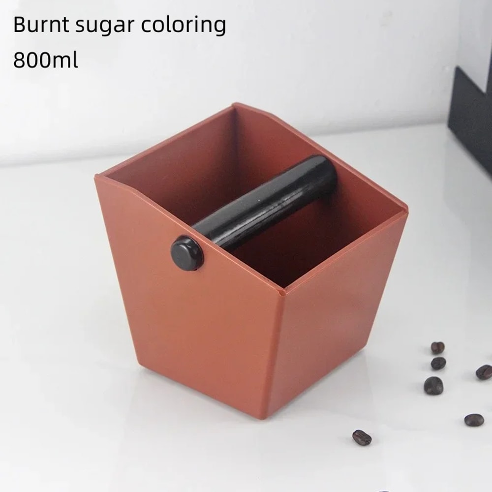 Espresso Knock Box Coffee Grounds Container with Non Slip Base and Durable ABS Design