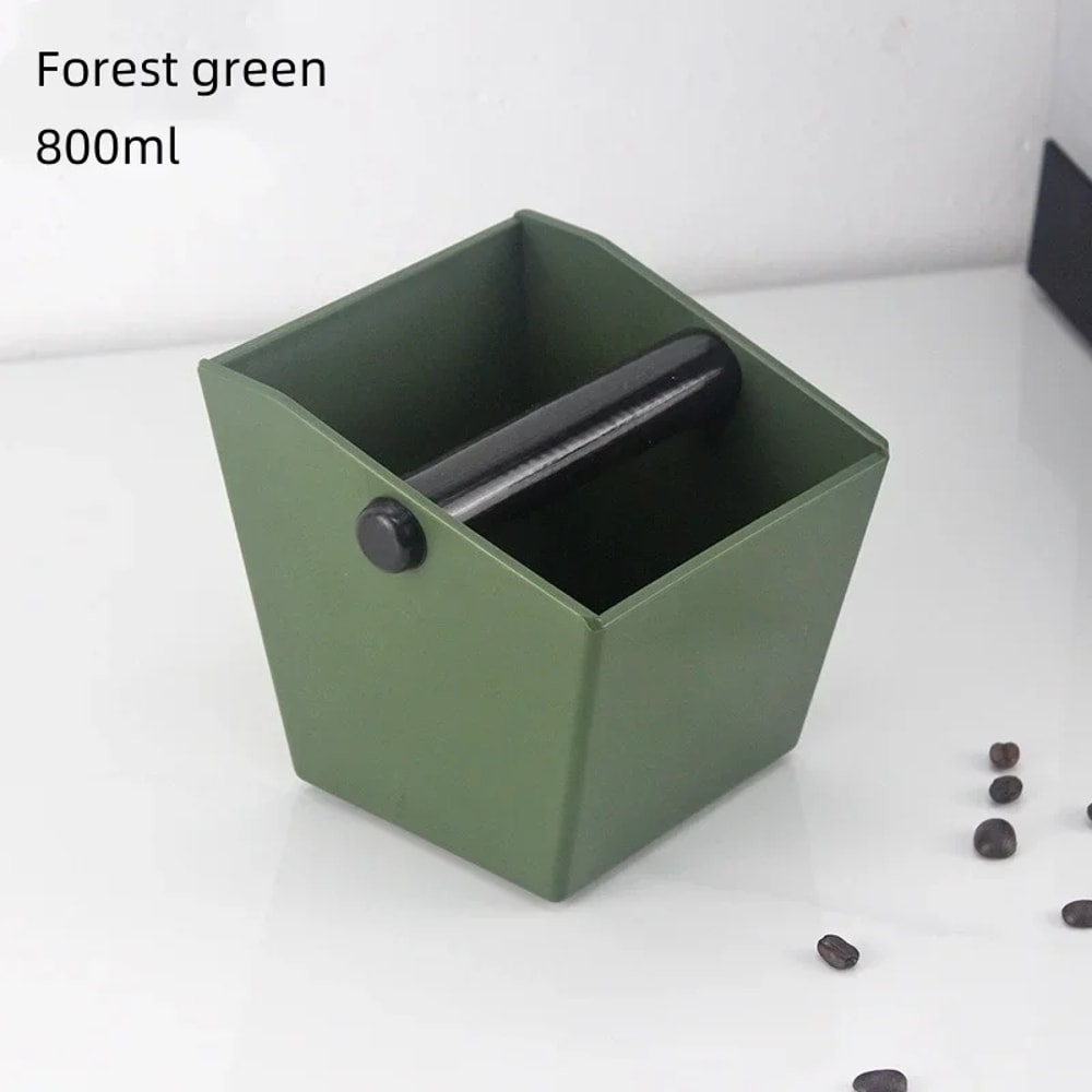 Espresso Knock Box Coffee Grounds Container with Non Slip Base and Durable ABS Design