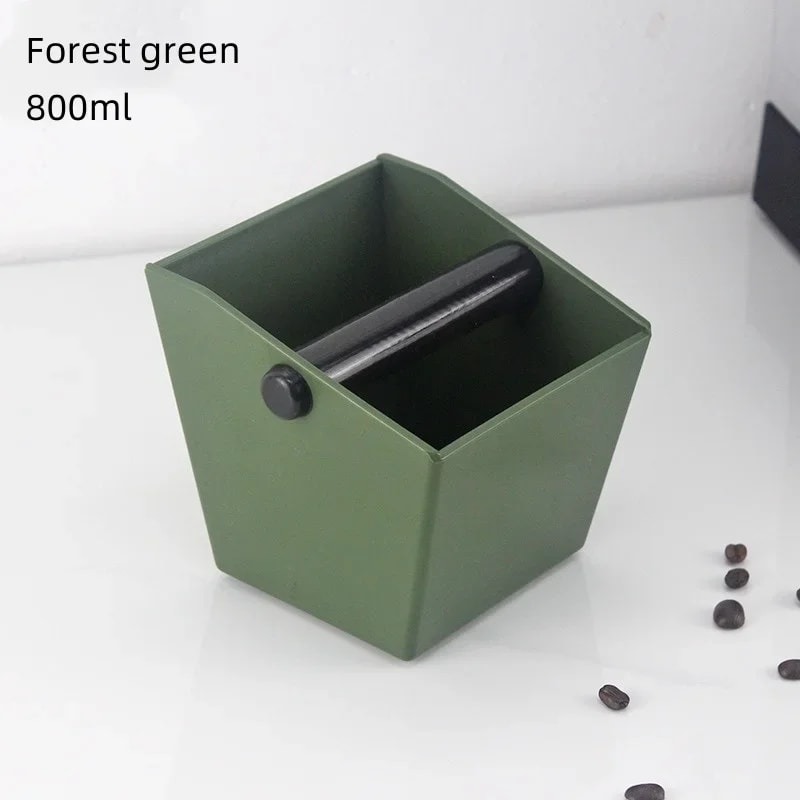 Espresso Knock Box Coffee Grounds Container with Non Slip Base and Durable ABS Design
