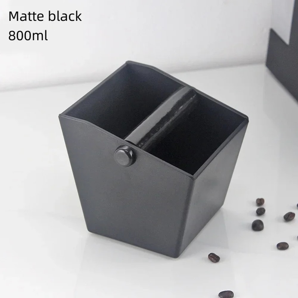 Espresso Knock Box Coffee Grounds Container with Non Slip Base and Durable ABS Design