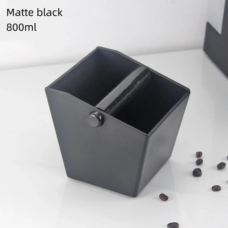 Espresso Knock Box Coffee Grounds Container with Non Slip Base and Durable ABS Design