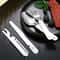 Portable Camping Cutlery Set Stainless Steel Multifunctional Fork Spoon Knife Combo
