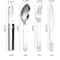 Portable Camping Cutlery Set Stainless Steel Multifunctional Fork Spoon Knife Combo