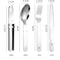 Portable Camping Cutlery Set Stainless Steel Multifunctional Fork Spoon Knife Combo