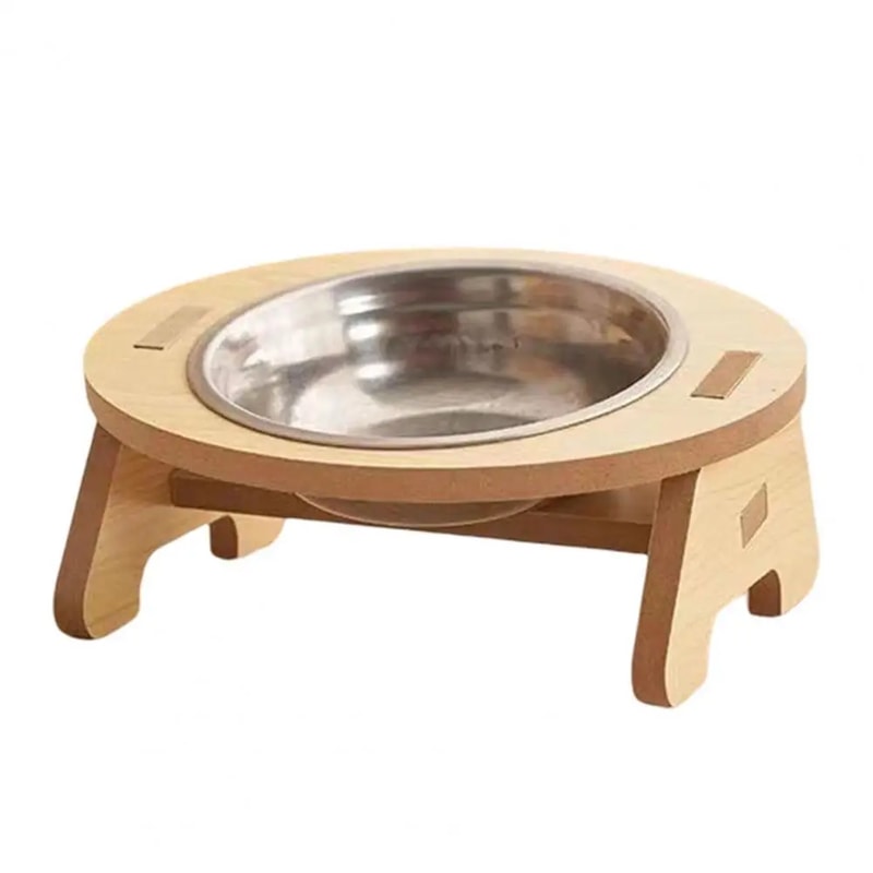 Double Cat Bowl Raised Stand Anti Knock Non Spill Pet Feeder For Cats And Small Dogs 6