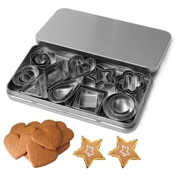 piece mini cookie cutters set stainless steel fondant and biscuit molds