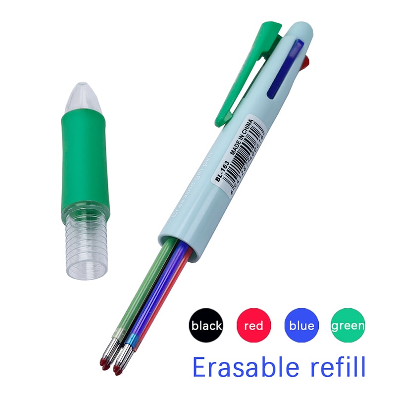 Multicolor Erasable Pen with Refillable Ink Smooth Writing Gel Pen