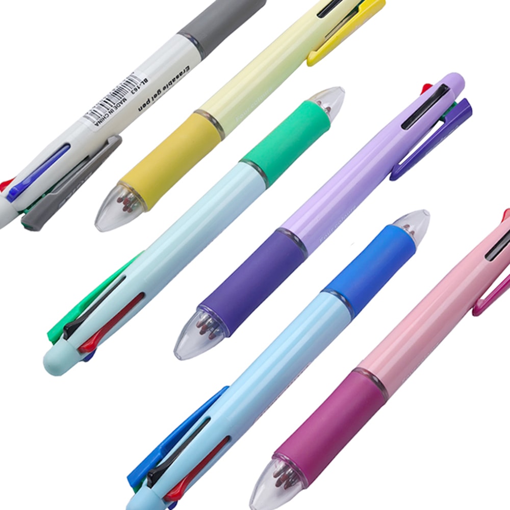 Multicolor Erasable Pen with Refillable Ink Smooth Writing Gel Pen