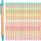 Eco Friendly Recycled Kraft Paper Pens Set Colorful Retractable Ballpoint Pens For Office School 0