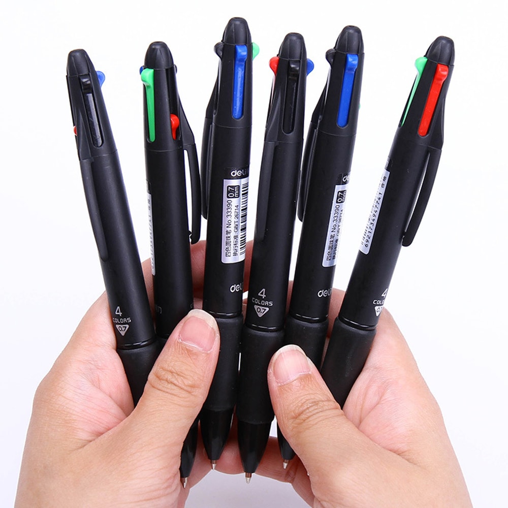 Color Multi Ink Ballpoint Pen Set Smooth Writing School Office Pens 2