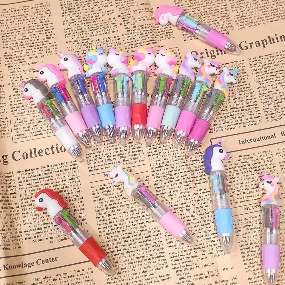 Unicorn Multicolor Pen Set Kawaii Pens Set for School Office and Gifts