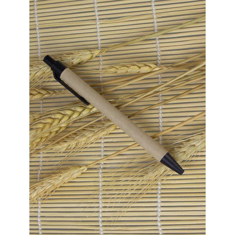 Eco Friendly Recycled Paper Pen Custom Logo Ballpoint Promotional Gift 3