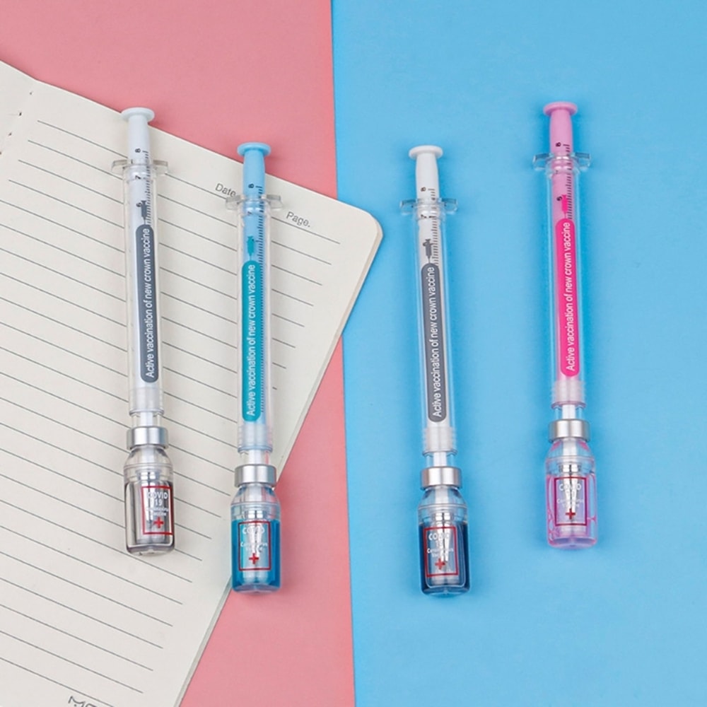Creative Syringe Pen Novelty Ballpoint Fun Gift for Nurses & Doctors