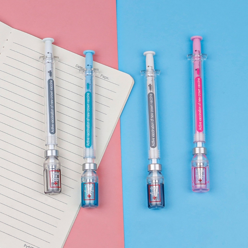 Creative Syringe Pen Novelty Ballpoint Fun Gift for Nurses & Doctors
