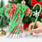 Festive Candy Cane Ballpoint Pens Set Christmas Writing Gift Set