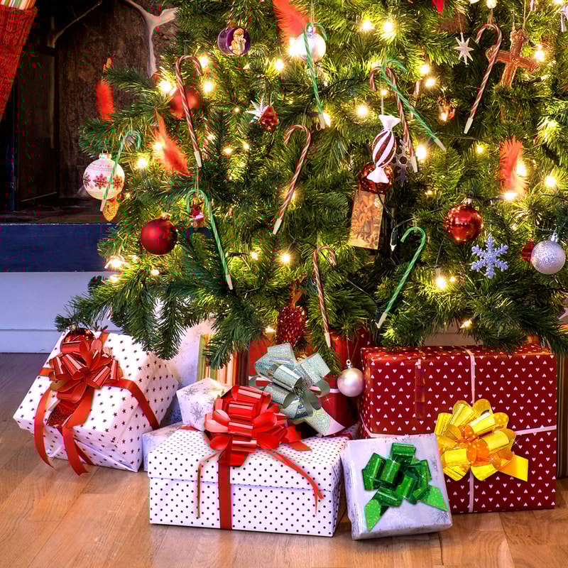 Festive Candy Cane Ballpoint Pens Set Christmas Writing Gift Set