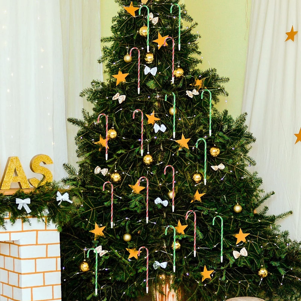 Festive Candy Cane Ballpoint Pens Set Christmas Writing Gift Set