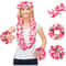 Hawaiian Leis Set Tropical Flower Necklaces and Bracelets for Luau Party Decorations