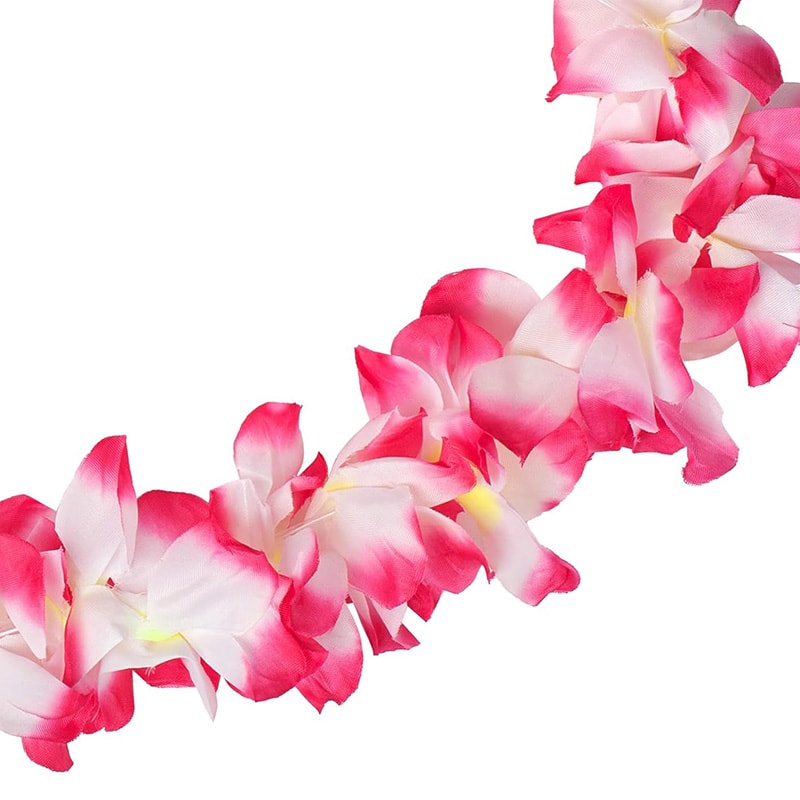 Hawaiian Leis Set Tropical Flower Necklaces and Bracelets for Luau Party Decorations