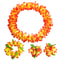 Hawaiian Leis Set Tropical Flower Necklaces and Bracelets for Luau Party Decorations
