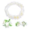 Hawaiian Leis Set Tropical Flower Necklaces and Bracelets for Luau Party Decorations