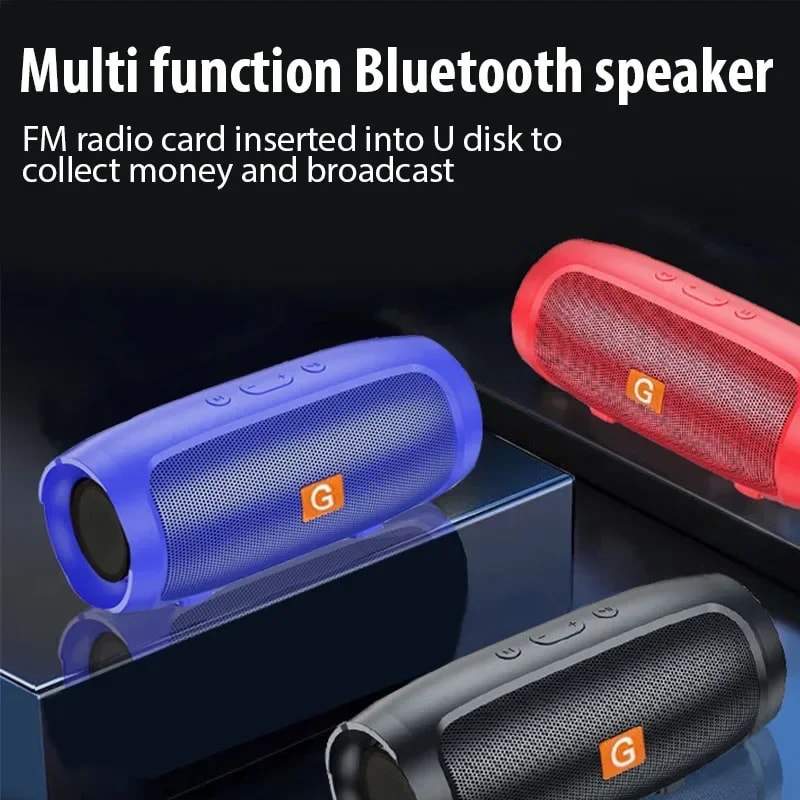 Ultimate Outdoor Portable Bluetooth Speaker with Subwoofer and FM Radio