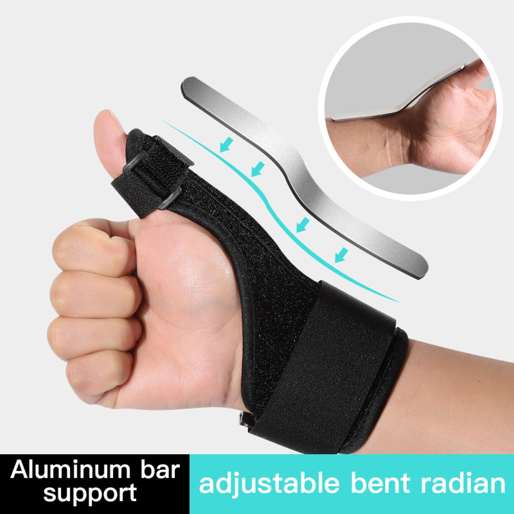 Premium Adjustable Wrist Brace Support with Removable Aluminum Splint for Carpal Tunnel & Arthritis Relief
