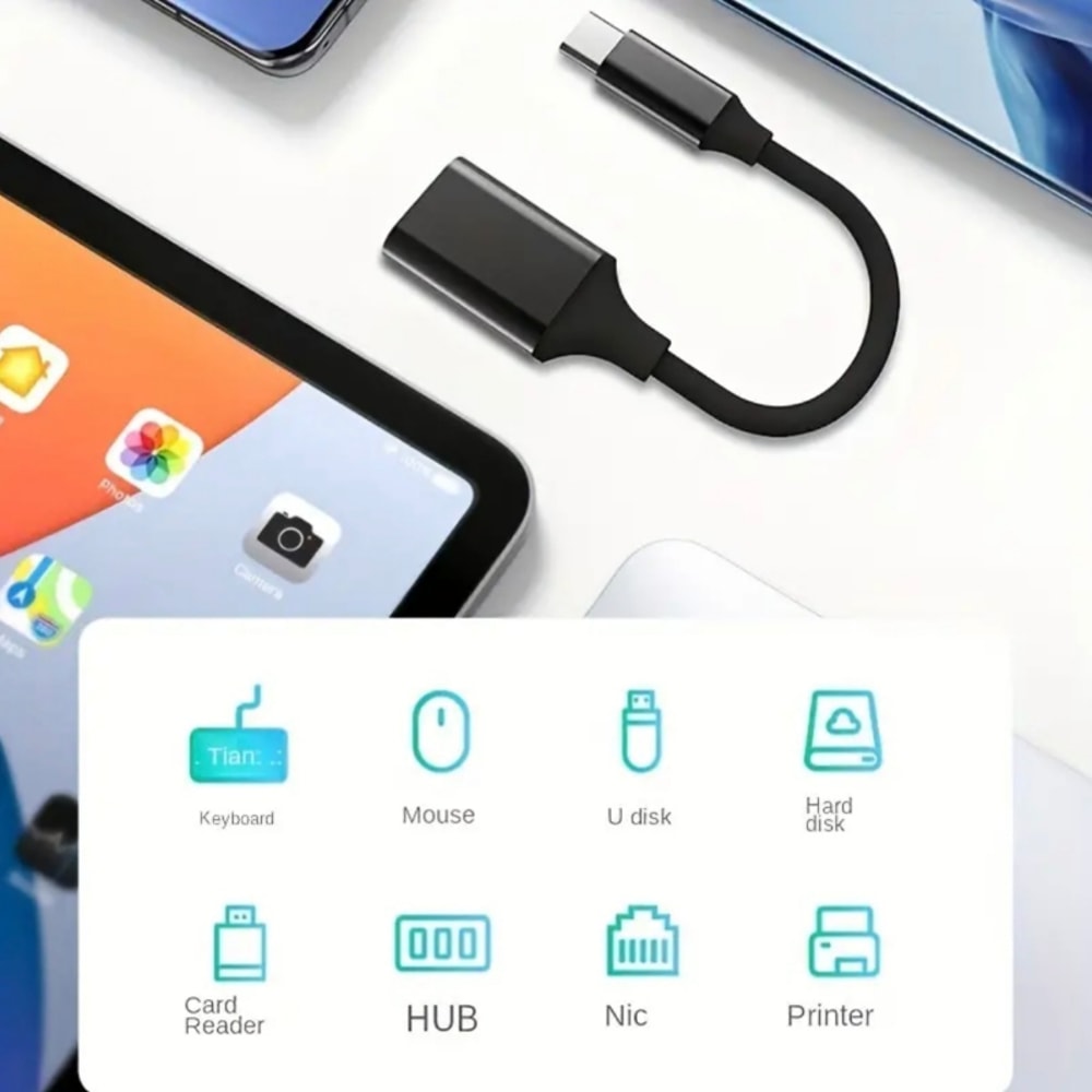 Universal USB C OTG Adapter USB To Type C Converter For Phones Laptops 3