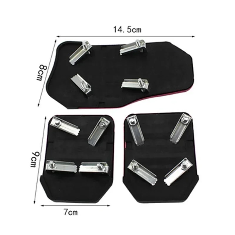 Aluminum Car Pedal Covers Set Universal Automatic Manual Pedal Kit