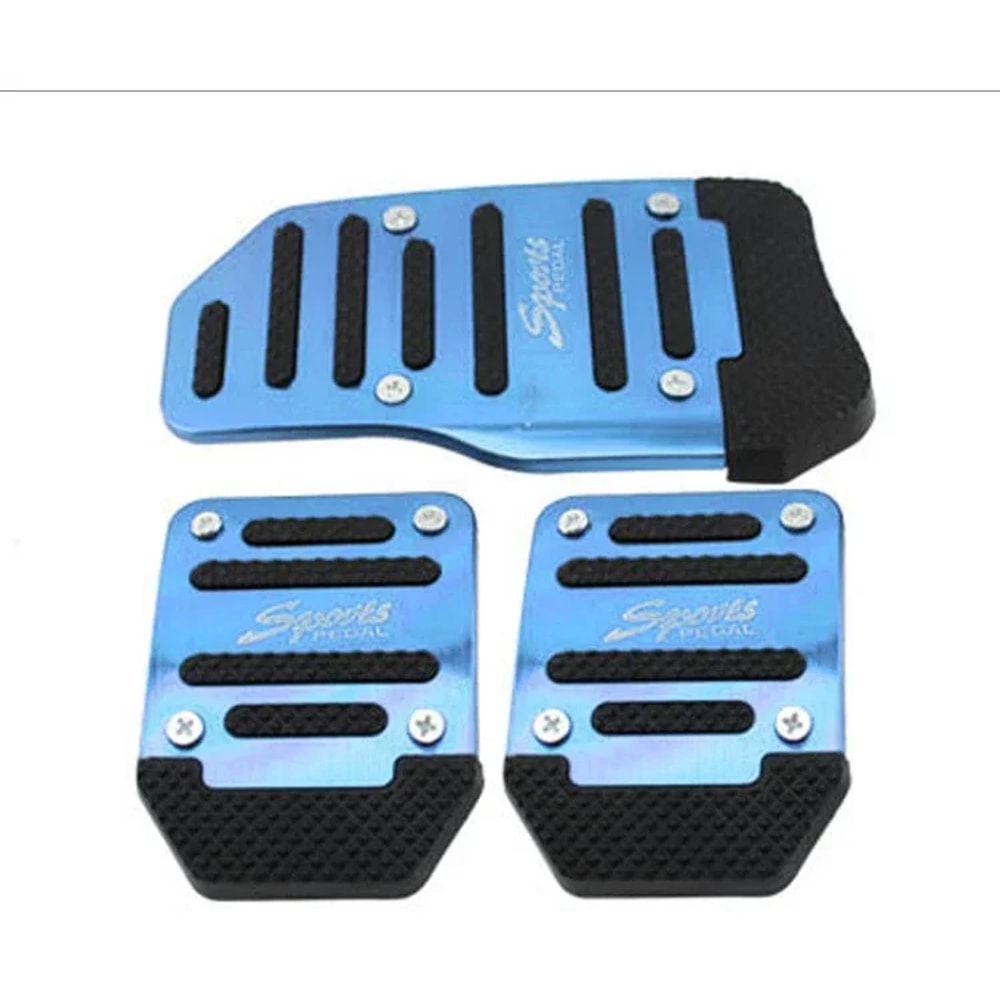 Aluminum Car Pedal Covers Set Universal Automatic Manual Pedal Kit