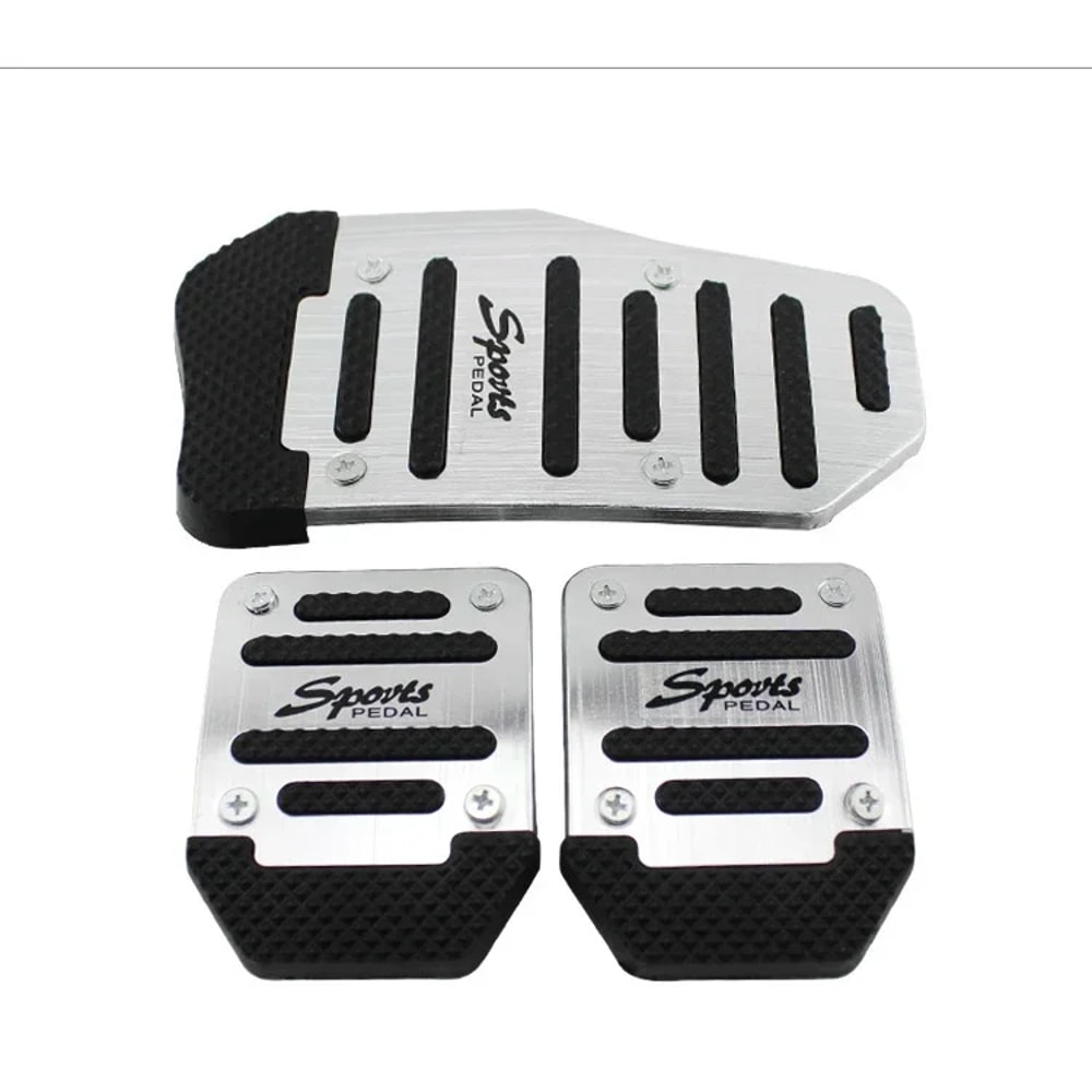 Aluminum Car Pedal Covers Set Universal Automatic Manual Pedal Kit
