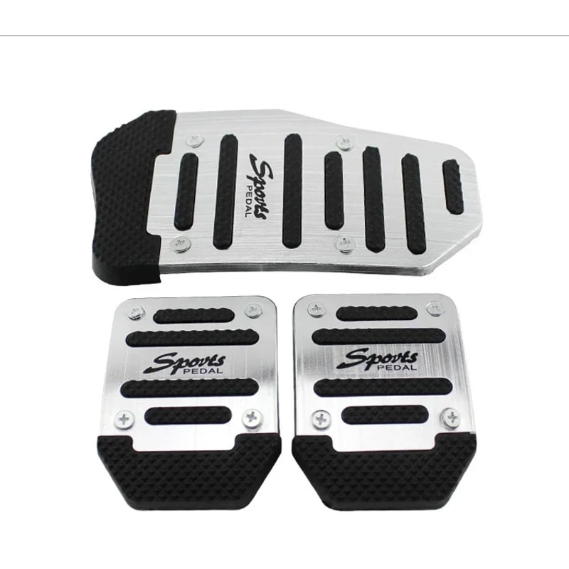 Aluminum Car Pedal Covers Set Universal Automatic Manual Pedal Kit
