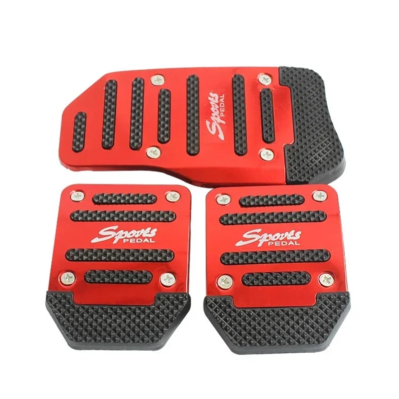 Aluminum Car Pedal Covers Set Universal Automatic Manual Pedal Kit
