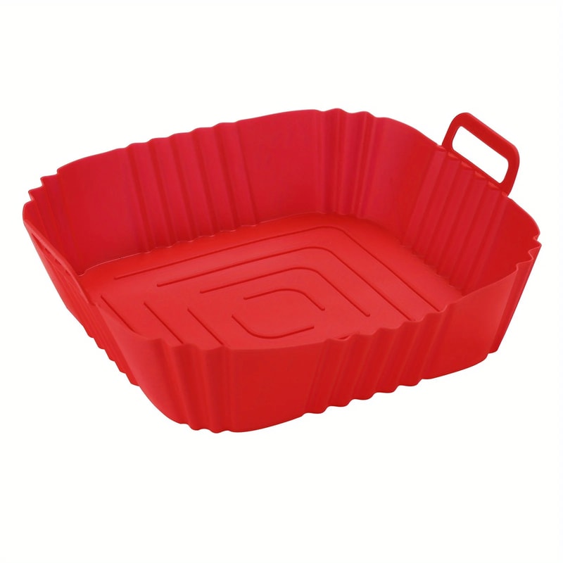 Reusable Silicone Air Fryer Liner Non Stick Basket Mat For Easy Clean Cooking 6