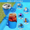 Floating Pool Cup Holder Tray with Soap Hook Multi Slot pool cup holder Organizer