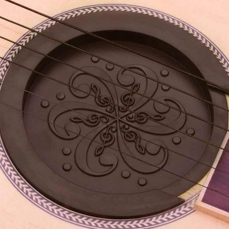 Silicone Guitar Sound Hole Cover Silencer for Acoustic Classical Guitar Tone Control