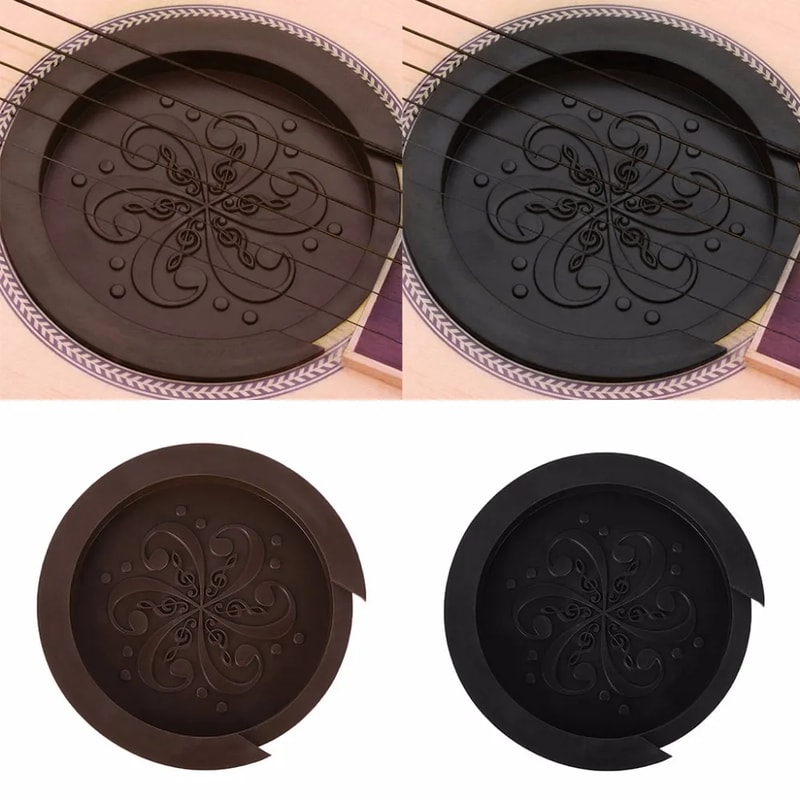 Silicone Guitar Sound Hole Cover Silencer for Acoustic Classical Guitar Tone Control