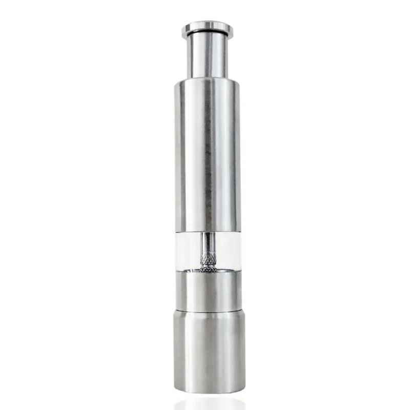 Thumb Press Manual Pepper Grinder Portable Stainless Steel Spice Mill For Salt And Pepper 5