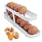 Automatic Rolling Egg Dispenser Fridge Organizer Space Saving Egg Storage Tray 1