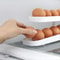 Automatic Rolling Egg Dispenser Fridge Organizer Space Saving Egg Storage Tray 2
