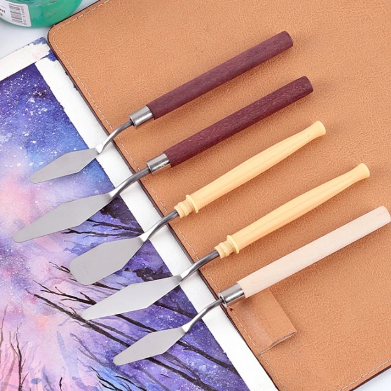 Stainless Steel Buttercream Spatula Set for Cake Decorating & Palette Knife Baking Tools