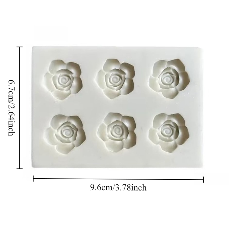 Rose Silicone Mold for Resin, Fondant & Chocolate DIY Flower Craft Mold