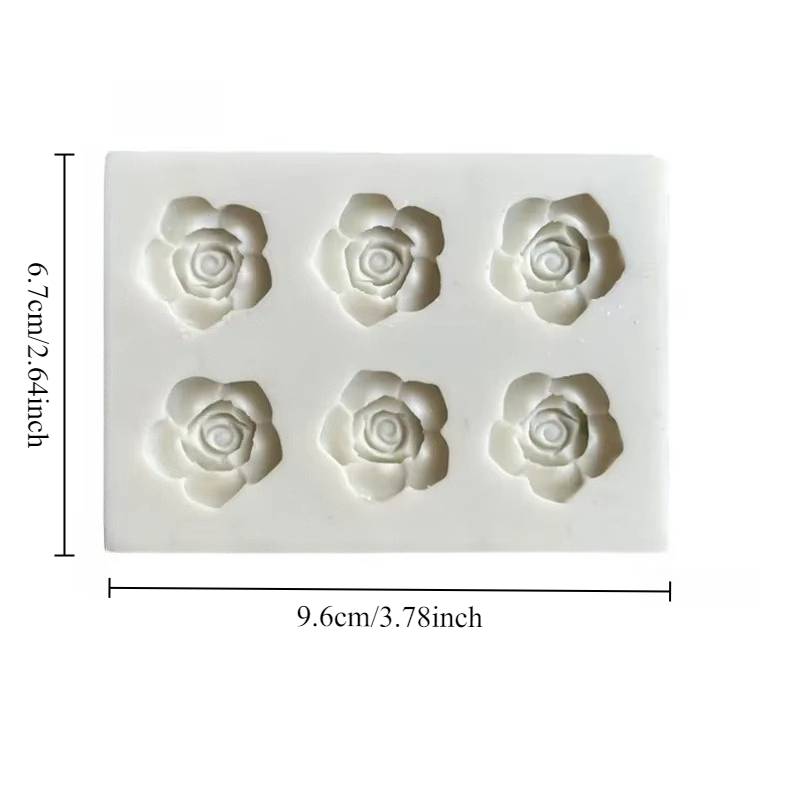 Rose Silicone Mold for Resin, Fondant & Chocolate DIY Flower Craft Mold