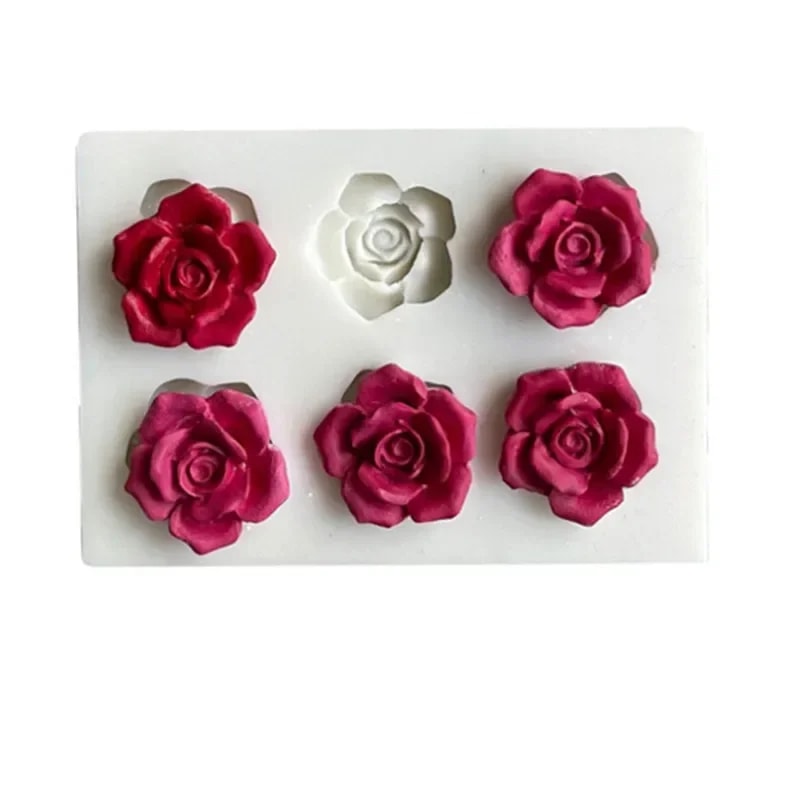 Rose Silicone Mold for Resin, Fondant & Chocolate DIY Flower Craft Mold