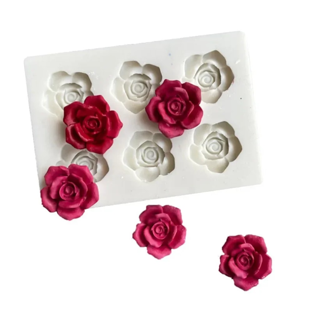 Rose Silicone Mold for Resin, Fondant & Chocolate DIY Flower Craft Mold