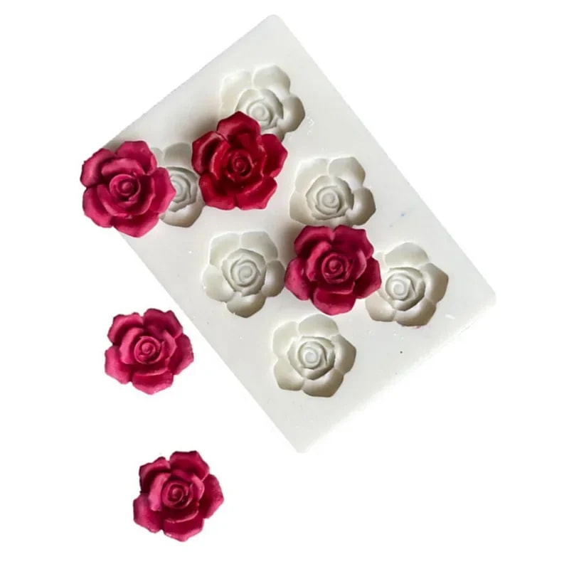 Rose Silicone Mold for Resin, Fondant & Chocolate DIY Flower Craft Mold